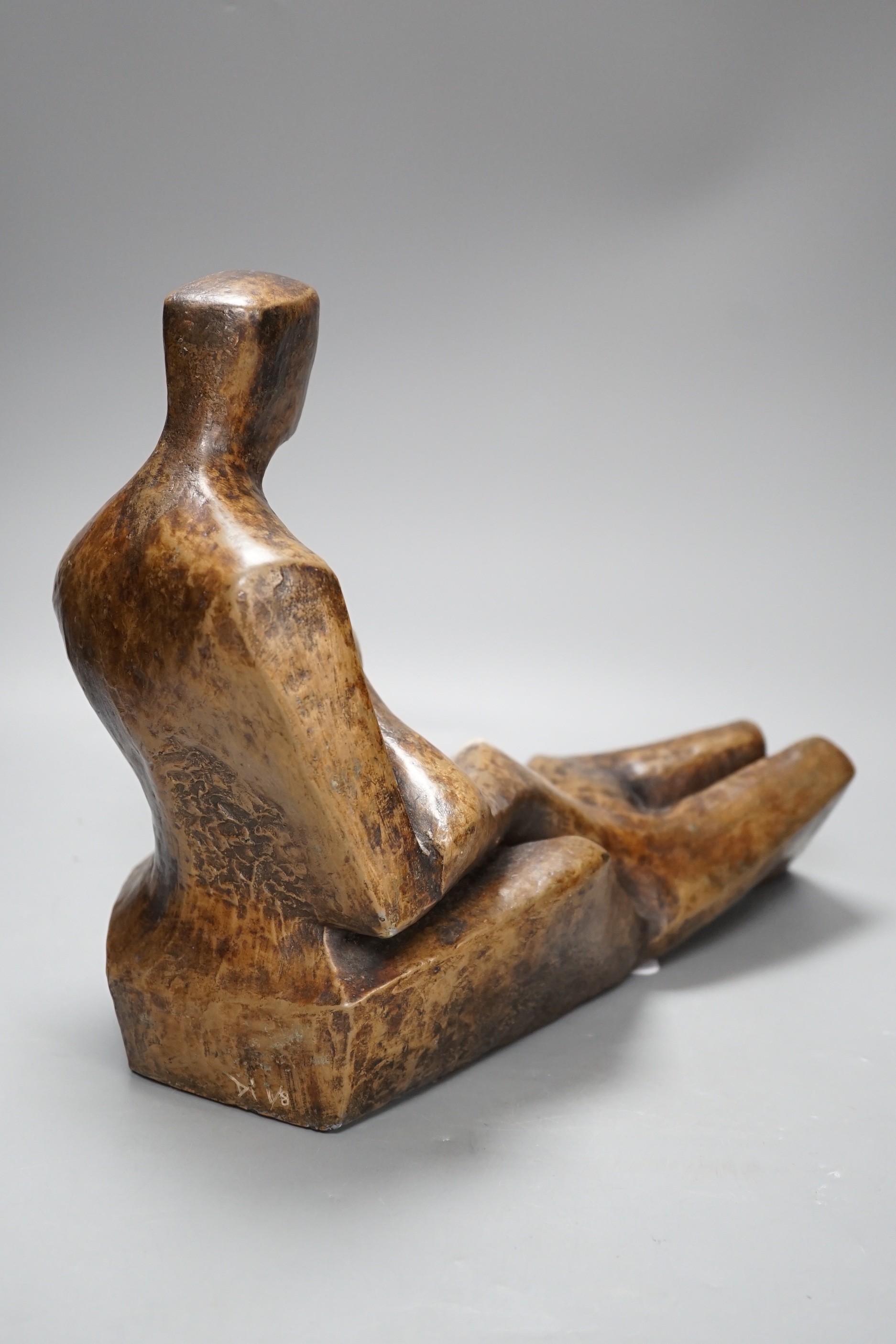 Diane L. Rogoff - a limited edition bronzed resin abstract sculpture. 25cm high